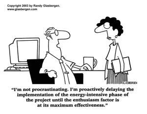 Procrastination Business Image